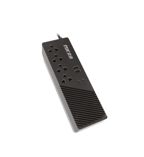 ESTABILIZADOR FORZA 4 TOMAS 1000VA 500W 2USB