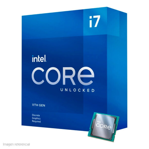 Procesador Intel Core i7-11700KF 3.60 / 5.00 GHz 16 MB Caché L3 LGA1200