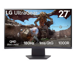 Monitor Gamer LG 27" UltraGear Curvo 1000R QHD VA 2560x1440