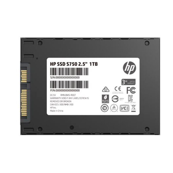 Unidad de Estado Solido HP S750 1TB SATA III 6.0 Gb/s 2.5"