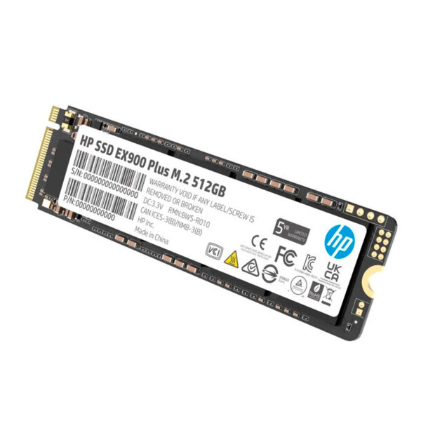 Unidad en estado solido HP EX900 PLUS M.2 2280 512GB PCIe 3.0 x4 NVMe