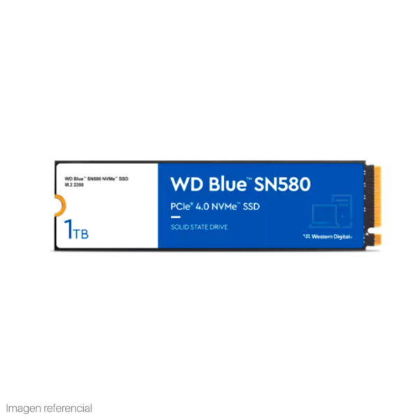 Unidad de estado solido Western Digital Blue SN580 1TB M.2 2280 PCIe Gen 4.0 x4 NVMe