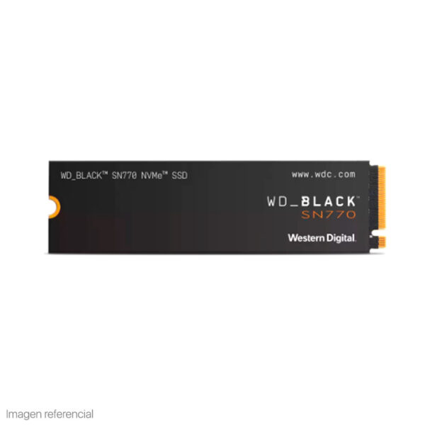 Unidad de estado solido Western Digital Black SN770 NVMe 1TB M.2 2280 PCIe Gen 4.0 x4.