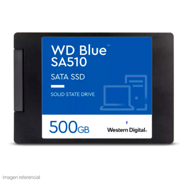 Unidad en estado solido Western Digital Blue SA510 500GB SATA 6Gb/s 2.5" 7mm