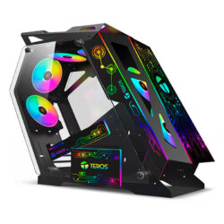 Case gamer TEROS TE-1312 Mid Tower ARGB Negro