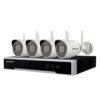 Kit de monitoreo HIKVISION NVR Wi-Fi 4 CH y 4 Camaras Wi-Fi 2 MP