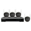 Kit de monitoreo HIKVISION NVR Wi-Fi 4 CH y 4 Camaras Wi-Fi 2 MP
